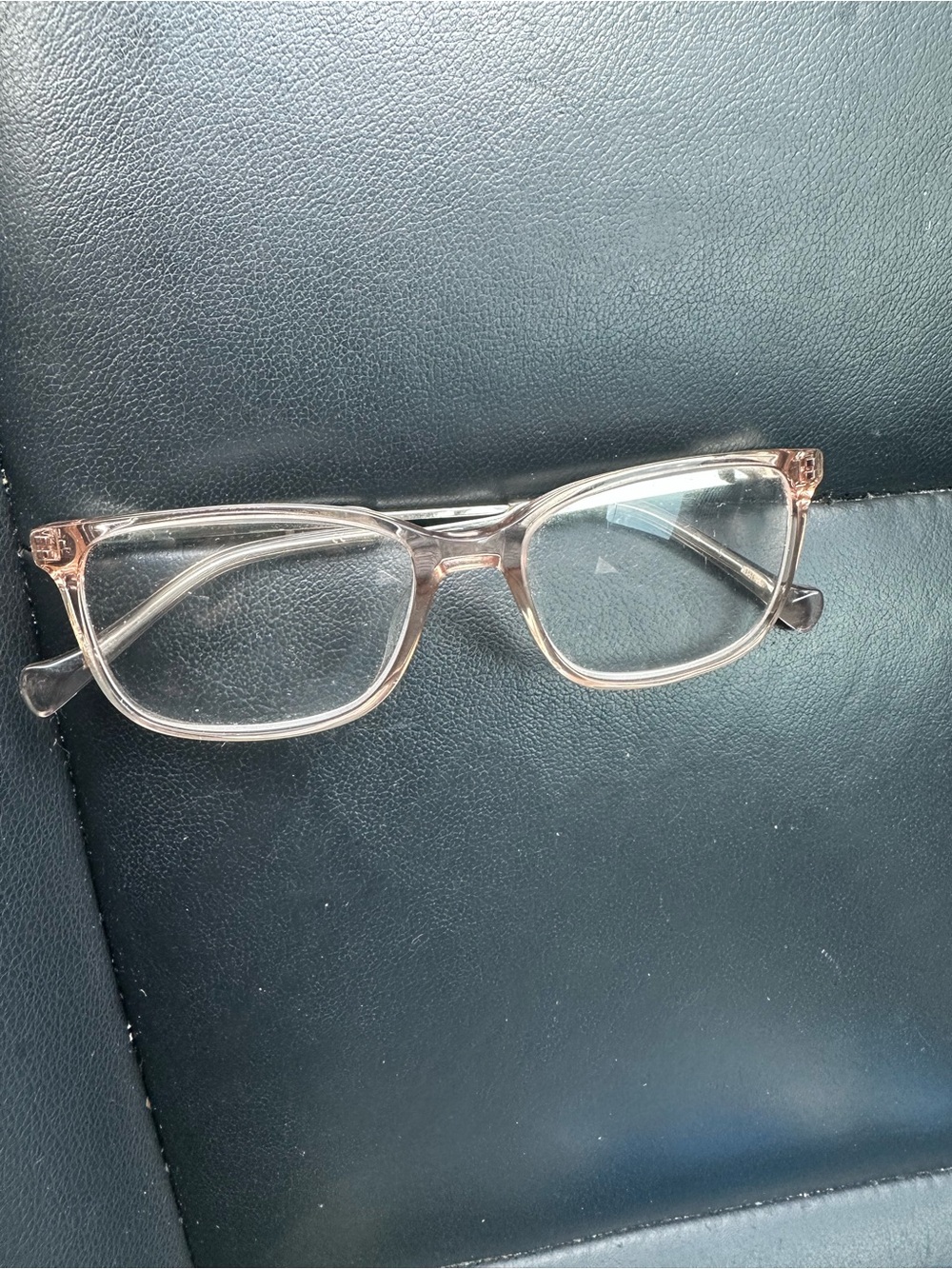 Lucky brand Clear Pink Rectangular Women's Eyeglasses 52-17-140 VLBK415